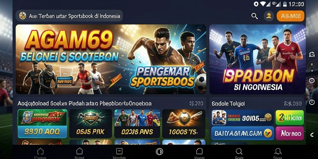 Tampilan menarik dari gameplay Sportsbook AGAM69 yang seru.