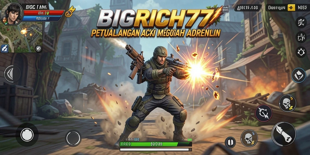 Tampilan aksi mendebarkan dalam BIGRICH77.