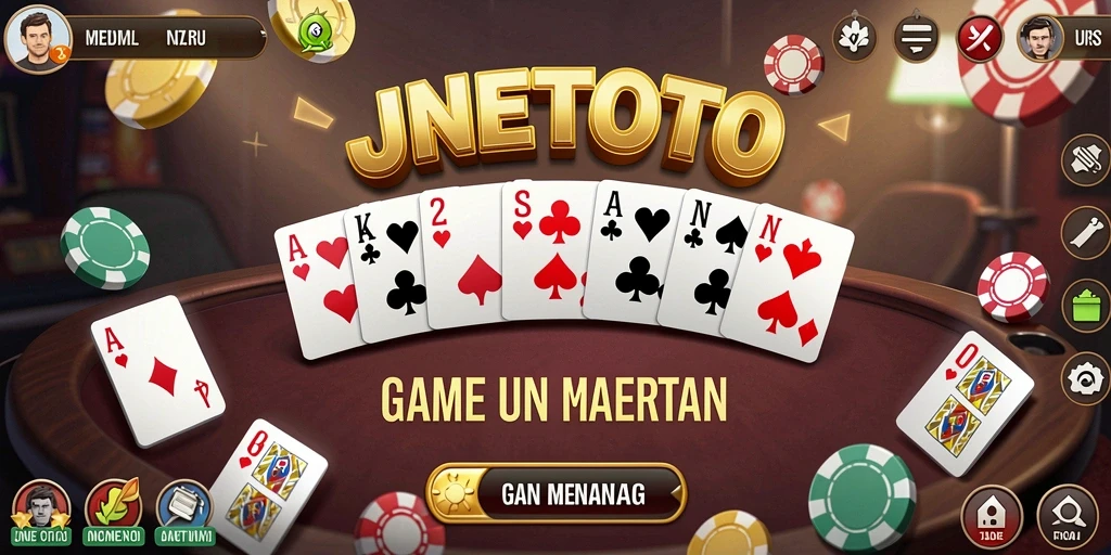 Tangkapan layar utama JNETOTO menampilkan momen seru saat bermain Domino.