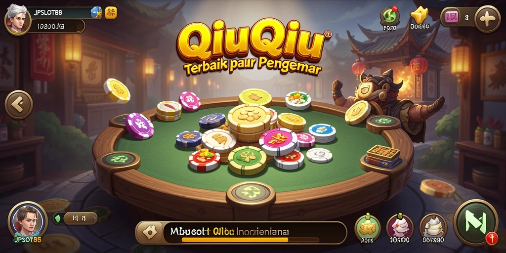 Tampilan gameplay QiuQiu yang menarik dan interaktif.