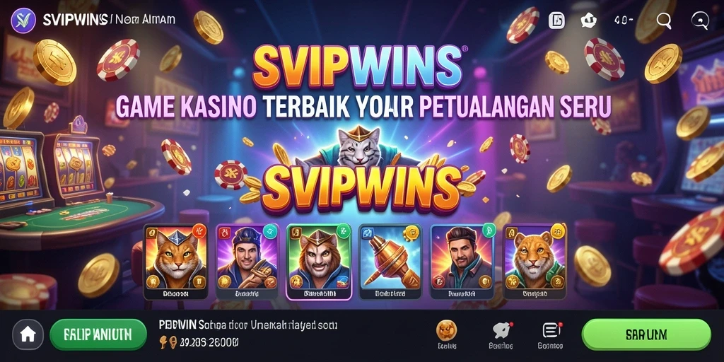 Screenshot SVIPWINS menampilkan gameplay Kasino yang seru dan menarik.