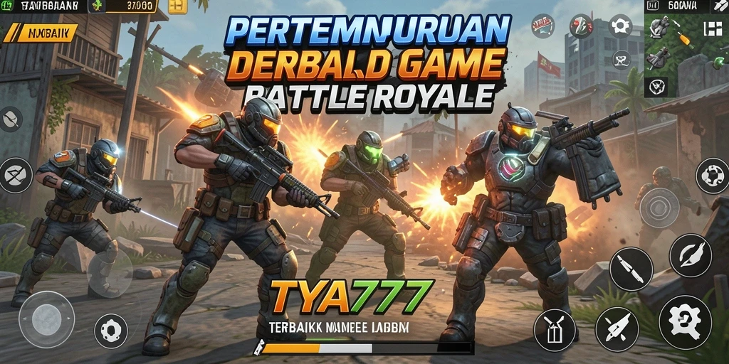 Tampilan gameplay menegangkan dari TYA777 dalam mode Battle Royale.