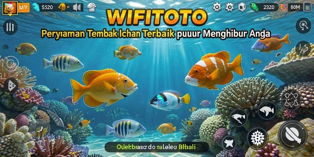 Tampilan gameplay <strong>WIFITOTO</strong> yang penuh aksi tembak ikan.