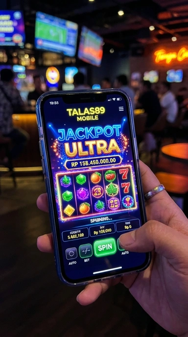 Tampilan utama aplikasi talas89 yang menarik.